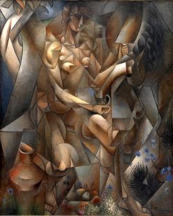 Peinture sur toile de Jean Metzinger La Femme Au Cheval 1911 reproduction peinte à la main
