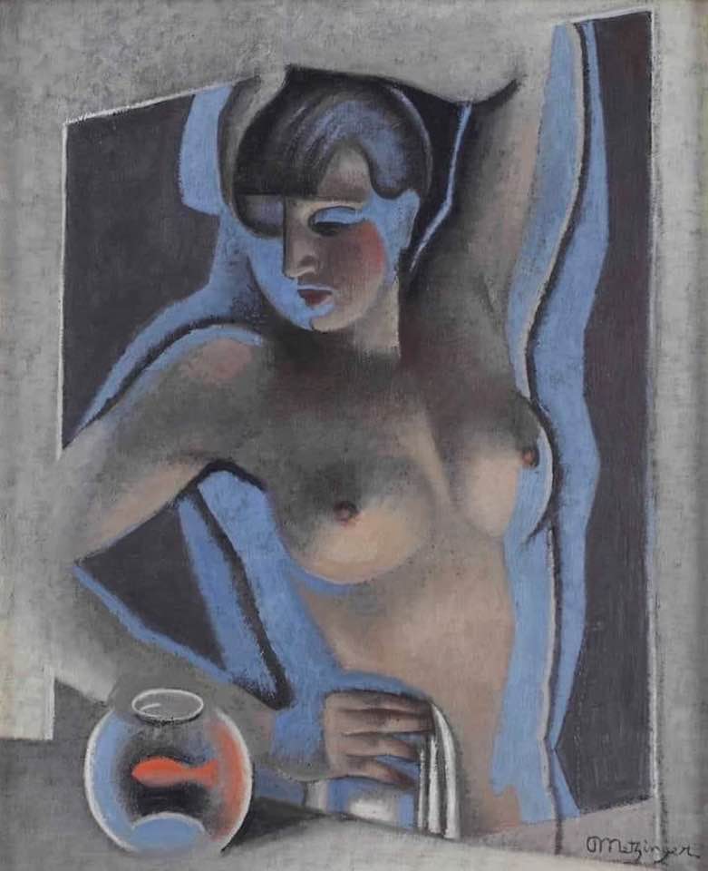 Jean Metzinger Suzanne Nude With A Gold Fish 1930