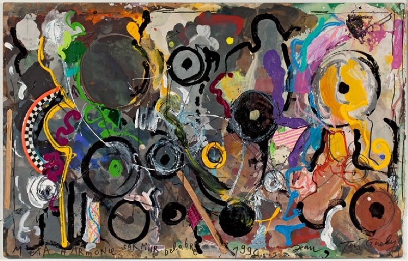Jean Tinguely, Méta Harmonie sur mur delabré, 1990