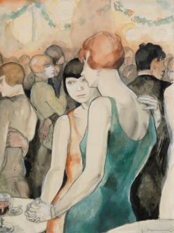Jeanne Mammen Two Women Dancing 1928 reproduction peinte à la main