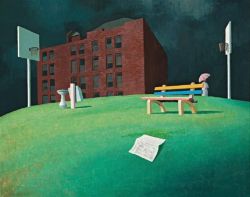 Jeffrey Smart The Park 1960 reproduction peinte à la main