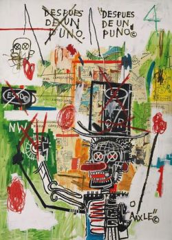 Peinture sur toile de Jm Basquiat After A Fist 1987 reproduction peinte à la main