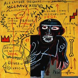 Peinture sur toile de Jm Basquiat All Colored Cast Part Iii 1982 reproduction peinte à la main