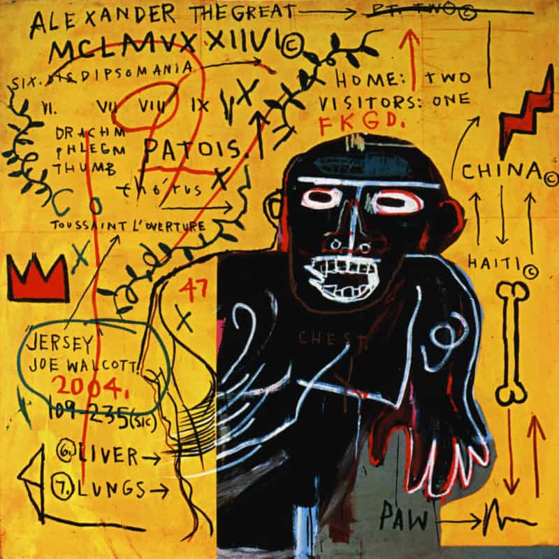Jm Basquiat All Colored Cast Part Iii 1982