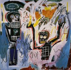 Peinture sur toile de Jm Basquiat Baptism reproduction peinte à la main
