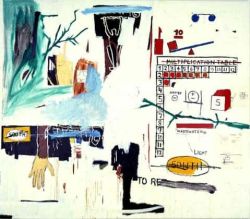 Peinture sur toile de Jm Basquiat Bayou reproduction peinte à la main