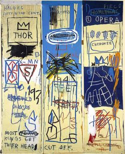 Peinture sur toile de Jm Basquiat Charles The First - 1982 reproduction peinte à la main
