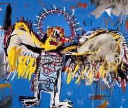 Peinture sur toile de Jm Basquiat Fallen Angel reproduction peinte à la main