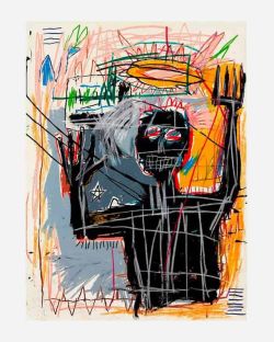 Peinture sur toile de Jm Basquiat Furious Man 1982 reproduction peinte à la main