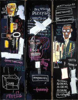 Peinture sur toile de Jm Basquiat Hornplayers reproduction peinte à la main