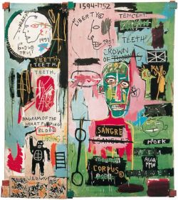 Peinture sur toile de Jm Basquiat In Italian reproduction peinte à la main