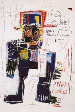 Peinture sur toile de Jm Basquiat Irony Of A Negro Policeman reproduction peinte à la main