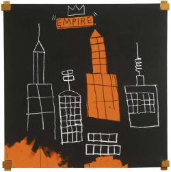 Peinture sur toile de Jm Basquiat Mecca reproduction peinte à la main