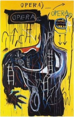 Peinture sur toile de Jm Basquiat Opera reproduction peinte à la main