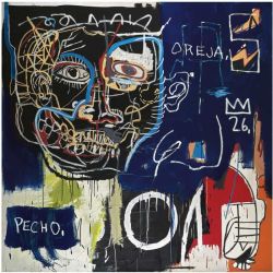 Peinture sur toile de Jm Basquiat Pecho Oreja reproduction peinte à la main