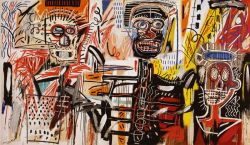 Peinture sur toile de Jm Basquiat Philistines 1982 reproduction peinte à la main