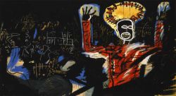 Peinture sur toile de Jm Basquiat Profit reproduction peinte à la main