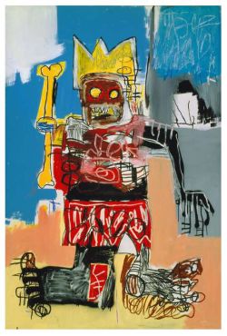 Peinture sur toile de Jm Basquiat Red Robot - Untitled 1982 - 2 reproduction peinte à la main