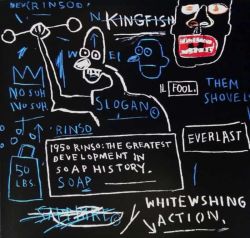 Peinture sur toile de Jm Basquiat Rinso reproduction peinte à la main