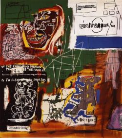 Peinture sur toile de Jm Basquiat Sienna reproduction peinte à la main