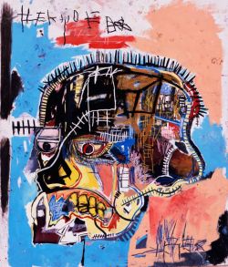Peinture sur toile de Jm Basquiat Skull - 1981 reproduction peinte à la main