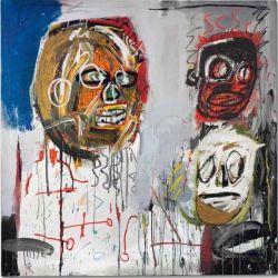 Peinture sur toile de Jm Basquiat Three Delegates 1982 reproduction peinte à la main
