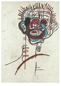 Peinture sur toile de Jm Basquiat Untitiled 1983 reproduction peinte à la main
