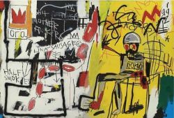 Peinture sur toile de Jm Basquiat Untitled Electric Chair 81-82 reproduction peinte à la main