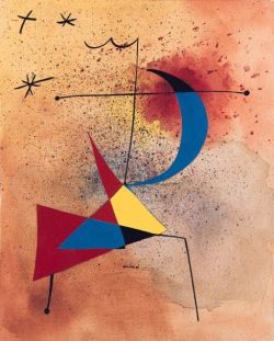 Peinture sur toile de Joan Miro Arlequin 1935 reproduction peinte à la main