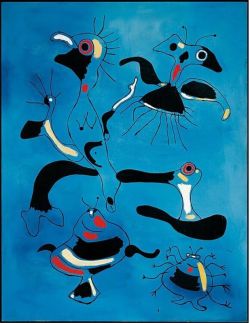 Peinture sur toile de Joan Miro Birds And Insects 1938 reproduction peinte à la main