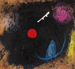 Peinture sur toile de Joan Miro Danseuse Devant Le Soleil 1973 reproduction peinte à la main