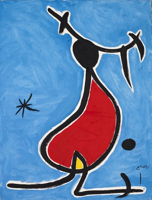 Joan Miro Femme Au Beau Chapeau E Toile - 1978