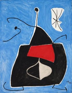 Peinture sur toile de Joan Miro Femme Oiseau E Toile - 1978 reproduction peinte à la main
