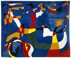 Peinture sur toile de Joan Miro Hirondelle D Amour 1980 reproduction peinte à la main