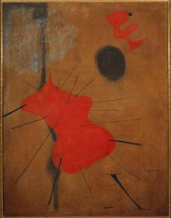 Peinture sur toile de Joan Miro Painting The Red Spot 1925 reproduction peinte à la main