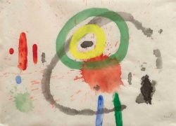 Peinture sur toile de Joan Miro Sans Titre Vi 1967 reproduction peinte à la main