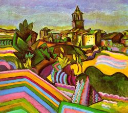 Peinture sur toile de Joan Miro Spain Prades The Village 1917 reproduction peinte à la main