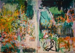 Peinture sur toile de Joan Mitchell A Garden For Audrey reproduction peinte à la main