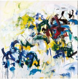Peinture sur toile de Joan Mitchell River Ii - Panneau Gauche reproduction peinte à la main
