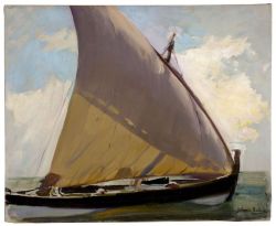 Peinture sur toile de Joaquin Sorolla, Barcas A La Mar Valencia - 1904 reproduction peinte à la main