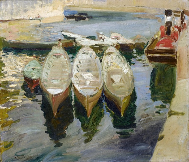 Joaquín Sorolla, Puerto de Guetaria, País Vasco (The Basque Port of Guetaria), 1910