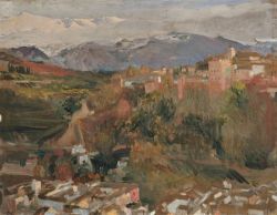 Peinture sur toile de Joaquin Sorolla, Granada 1909 reproduction peinte à la main