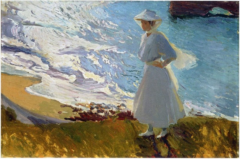 Joaquin Sorolla, Maria at the Beach, Biarritz, 1906