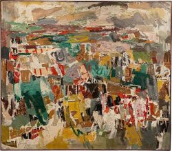 John Day Billboard Landscape 1961 reproduction peinte à la main