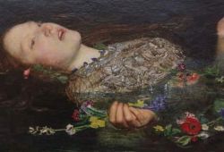 John Everett Millais Ophelia, 1851-1852 - detail reproduction peinte à la main
