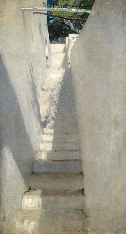 John Singer Sargent, Staircase In Capri - Study Of A Staircase 1878