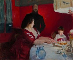 John Singer Sargent, The Birthday Party, 1885 reproduction peinte à la main