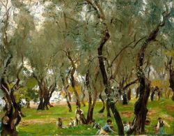 John Singer Sargent The Olive Grove reproduction peinte à la main