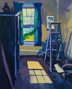 Jon Carsman Upstairs At Alex - 1971 reproduction peinte à la main