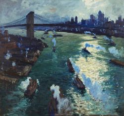 Jonas Lie Path Of Gold reproduction peinte à la main